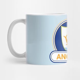 Anguilla Country Badge - Anguilla Flag Mug